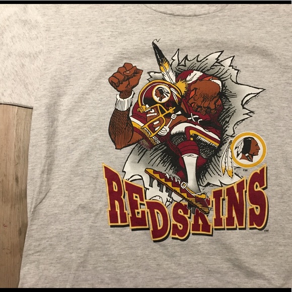 Vintage 90s Washington Redskins 2 Sided T Shirt 🏈 - Picture 3 of 8